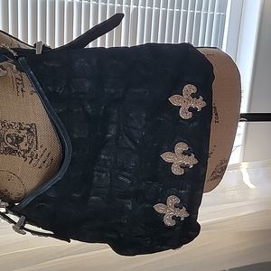 Raviani Leather Swarovski Crystal Purse